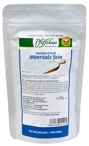 Meersalz fein 250 g Nachfüllbeutel