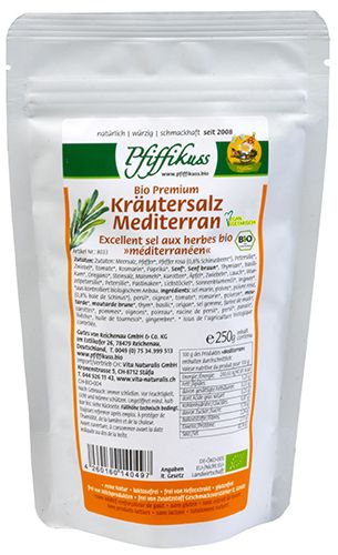 Bio Kräutersalz Mediterran 250g