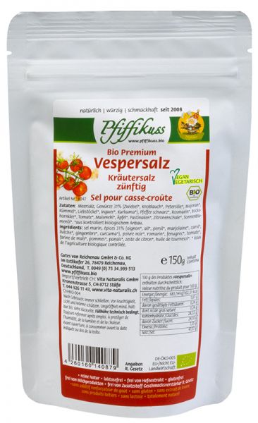 Vespersalz Bio Nachfüllbeutel 150g