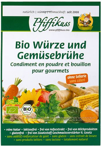 Bio Würze und Gemüsebrühe ohne Sellerie