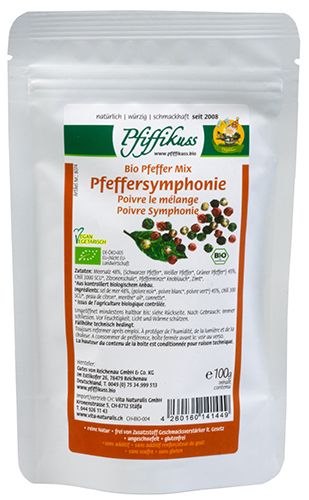 Pfeffer Mix Bio Pfeffersymphonie 100g Beutel